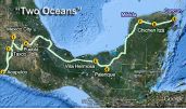 Two oceans of Mexico: the Pacific and the Atlantic